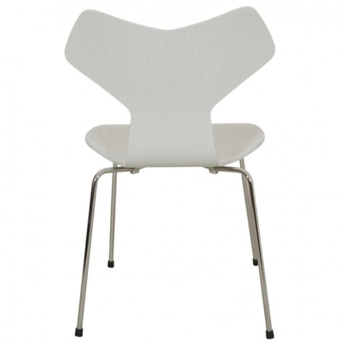 gray grandprix chairs by arne jacobsen set of 6 0094