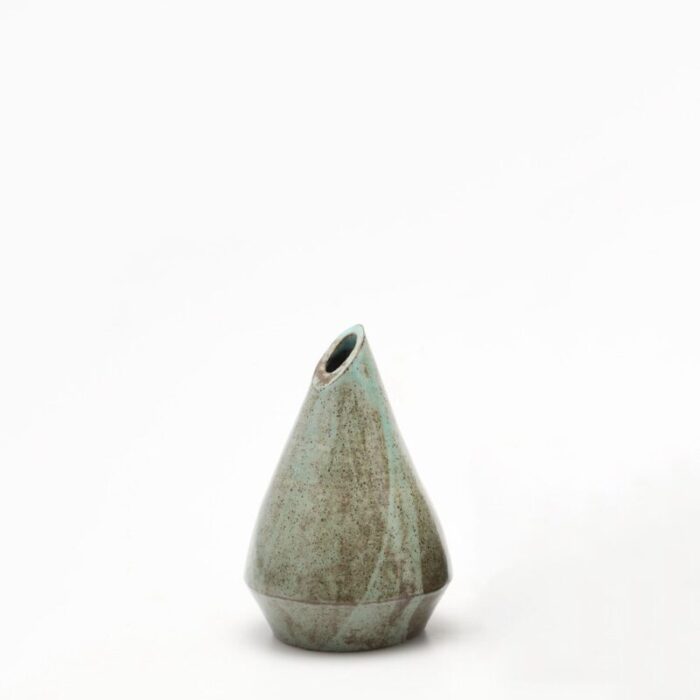 green conical vase by diana burnett 1