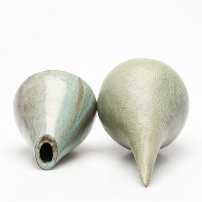 green conical vase by diana burnett 4