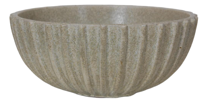 green stoneware bowl by arne bang 5542