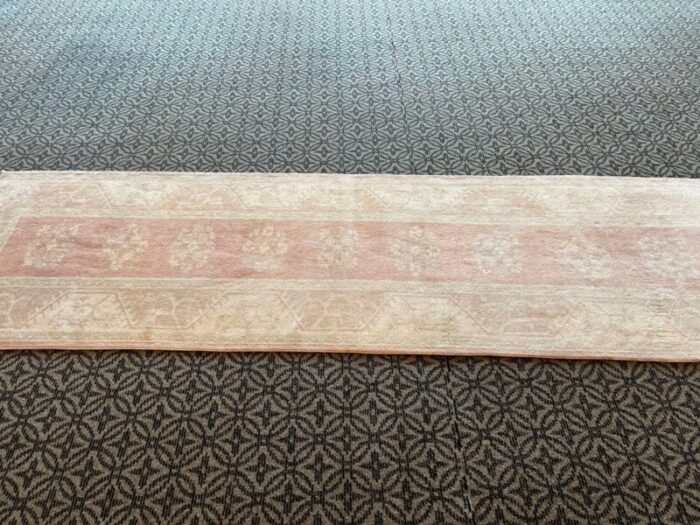 handmade faded oriental runner rug 1980s 8