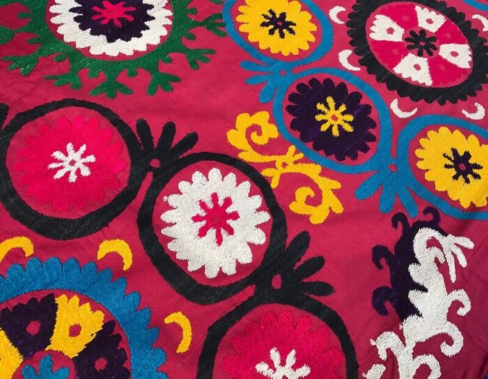 handmade multicolor tapestry 1970s 2