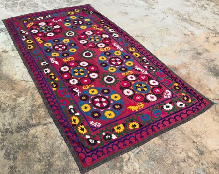 handmade multicolor tapestry 1970s 3