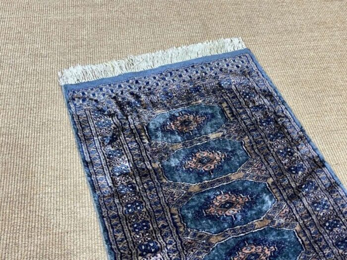 handmade pakistani wool and silk rug 5