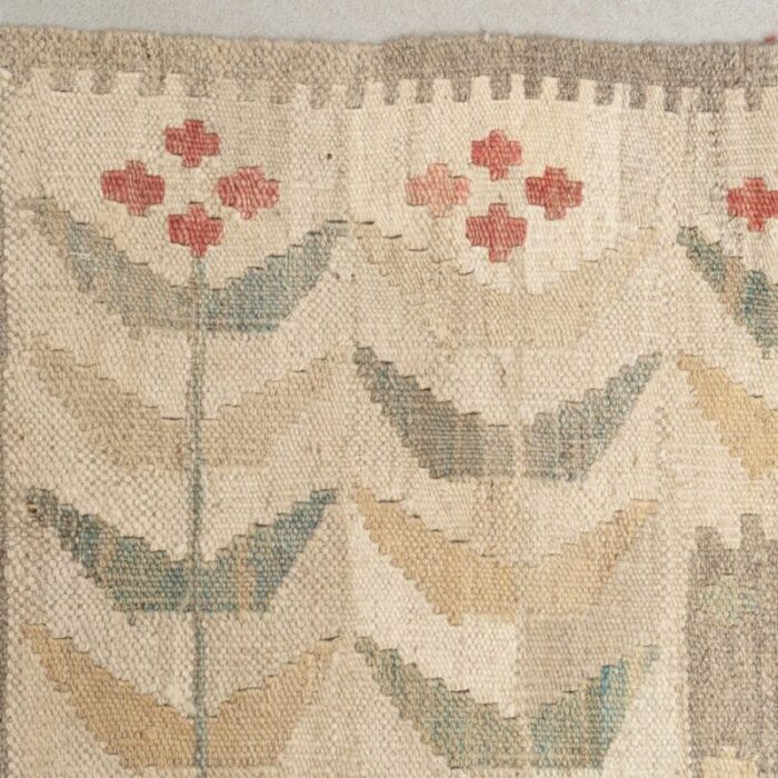 handmade wooven wool moroccan rug 1960s 3