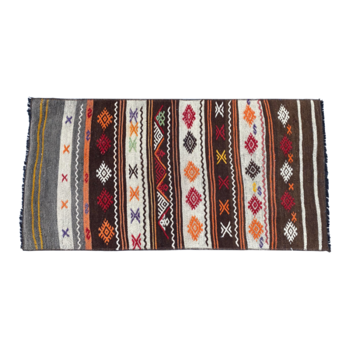 handwoven bohemian vintage kilim rug 1315