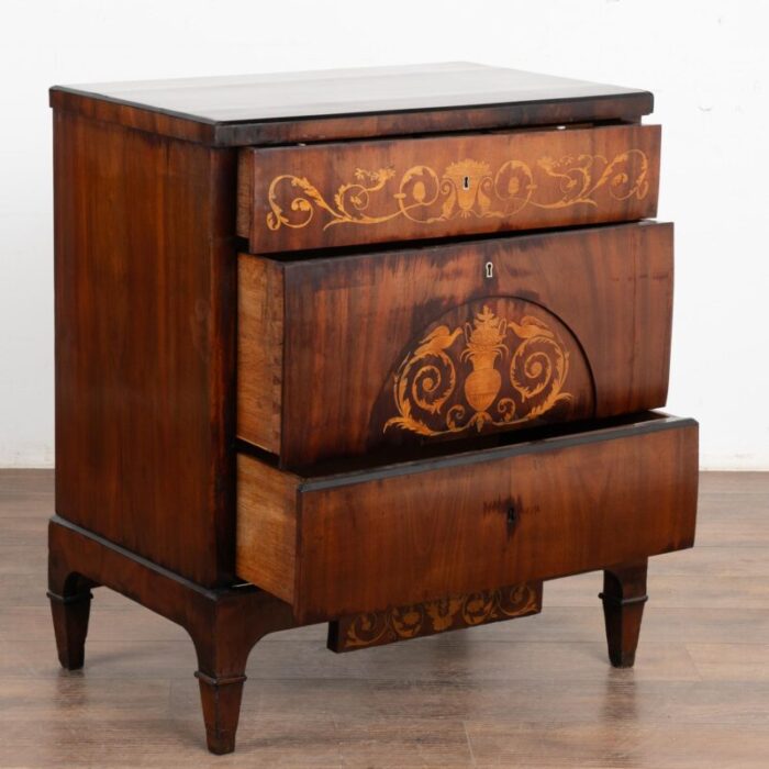 inlaid mahogany empire commode denmark circa 1810 0901