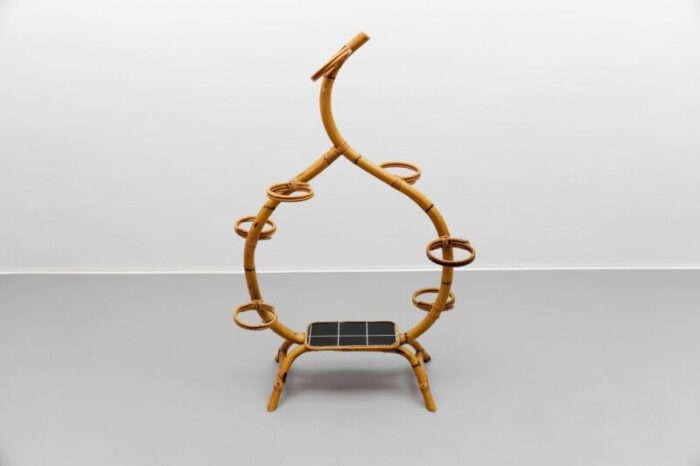 italian bamboo plant etagere 1950s 4