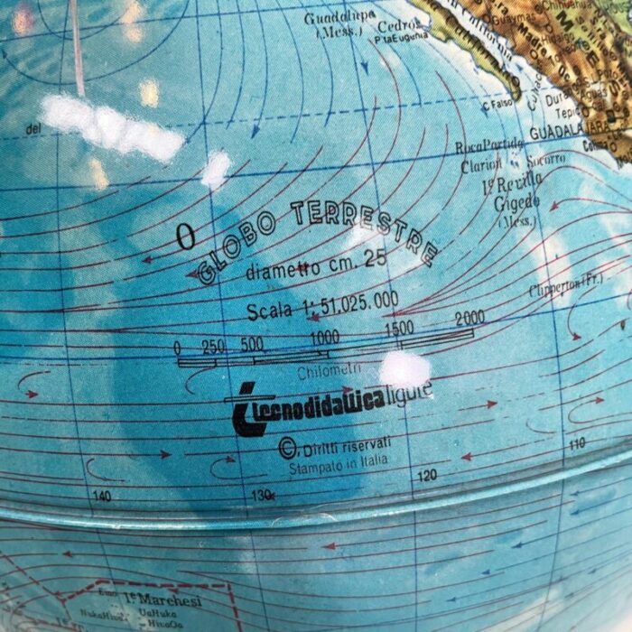 italian modern plastic table globe by technodidattica 2000s 10