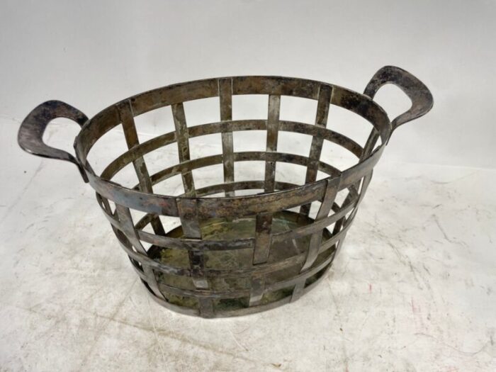 italian silver fruit basket 1950s 2