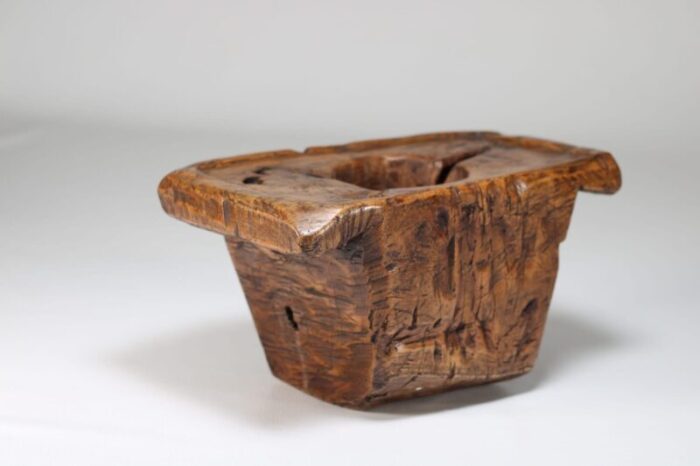 javanese brown wood mortar 1