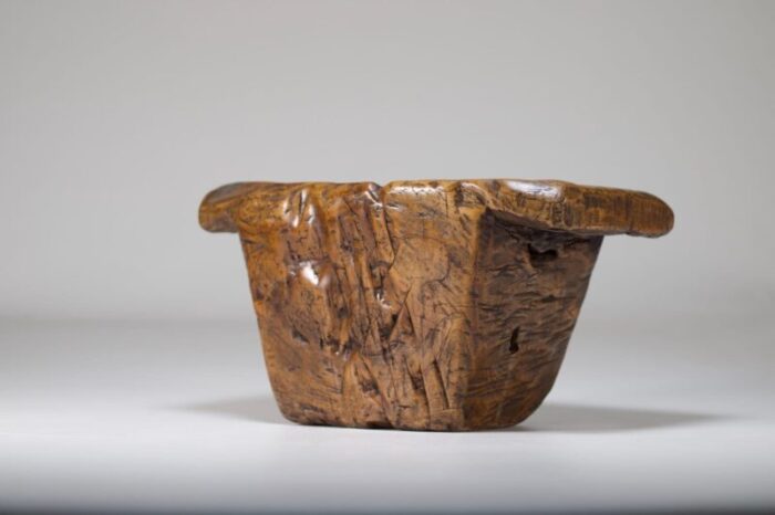 javanese brown wood mortar 2