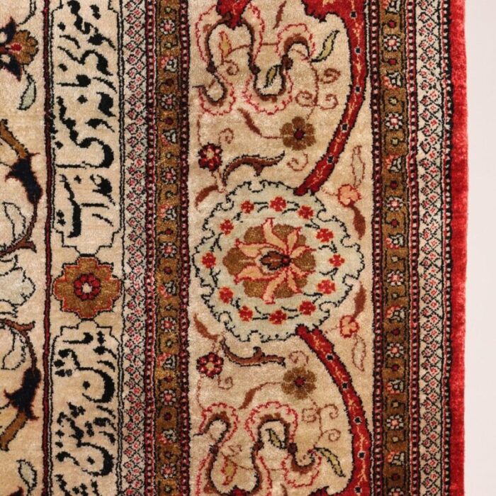 kum silk thin knot rug middle east 11