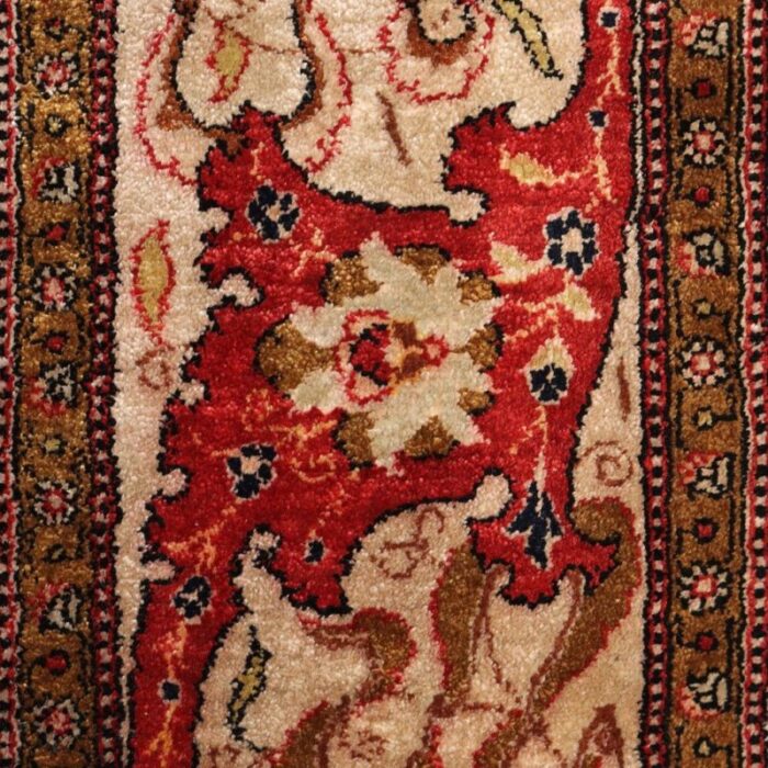 kum silk thin knot rug middle east 12