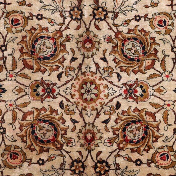 kum silk thin knot rug middle east 3