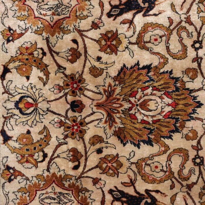 kum silk thin knot rug middle east 4