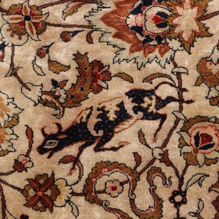 kum silk thin knot rug middle east 7