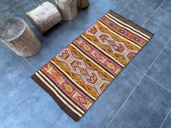 kurdish handmade oushak kilim rug 2011