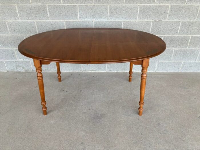 l hitchcock maple paint decorated 86 dining extension table 1843