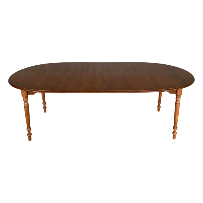 l hitchcock maple paint decorated 86 dining extension table 2469