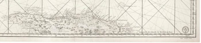 large and detailed chart of the bahamas 1700s 6