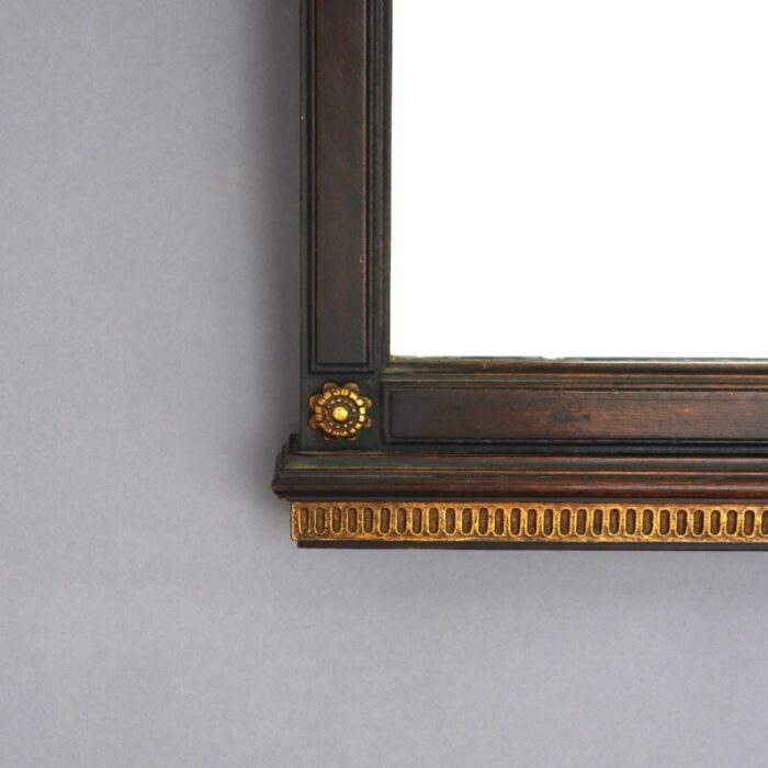 large antique venetian paint decorated carved and gilt mahogany wall mirror c1920 0100