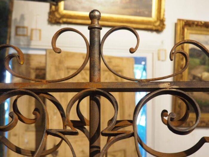 large antique wrought iron and bronze double sided lectern from france 19th c 5579