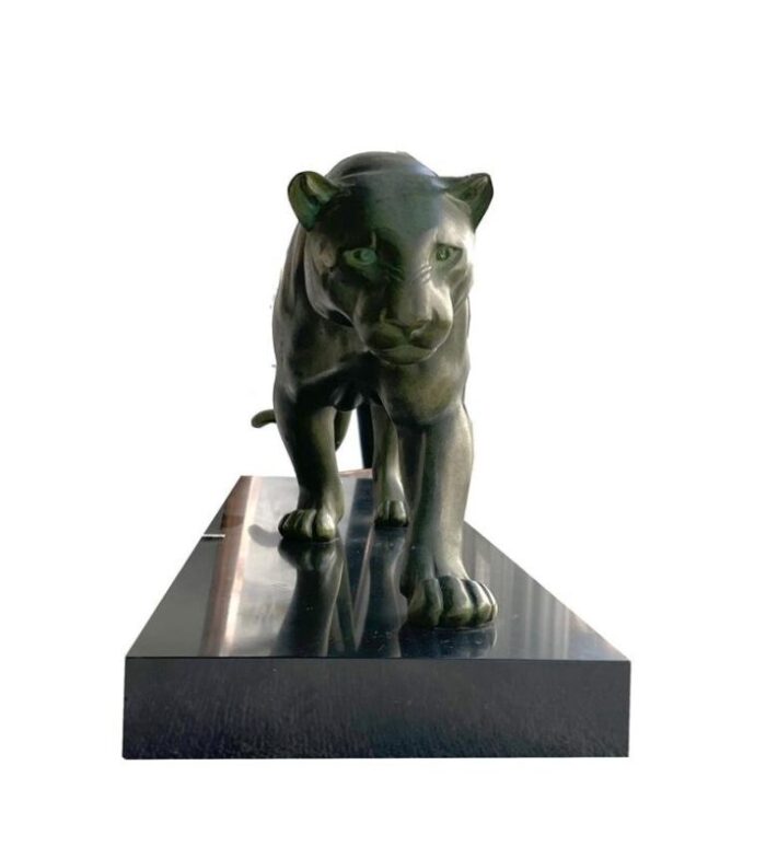 large art deco panther figurine 6