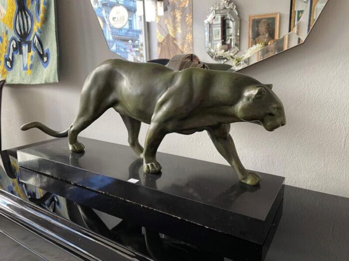 large art deco panther figurine 7