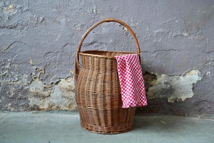 large bohemian basket 1970s 1