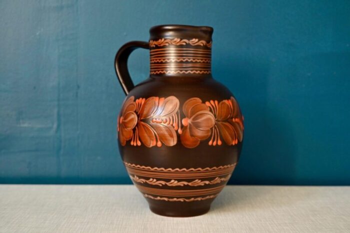 large country ceramic pitcher 1