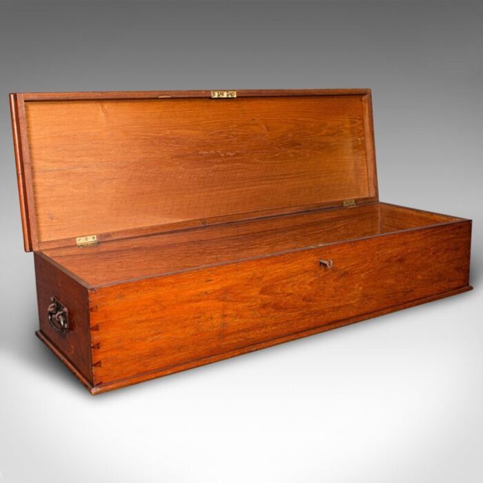 large english walnut storage chest 2