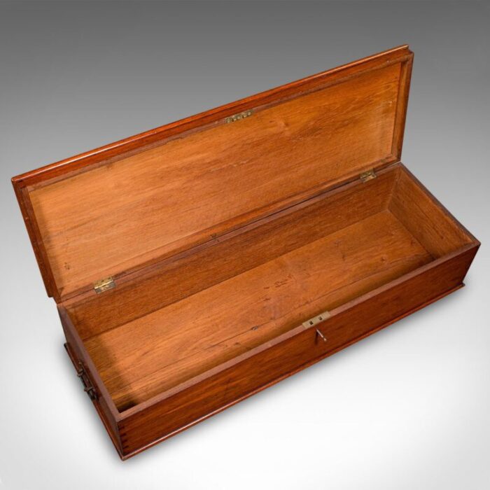 large english walnut storage chest 8