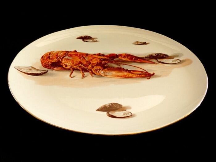 large lobster plate from boch freres 1950s 2