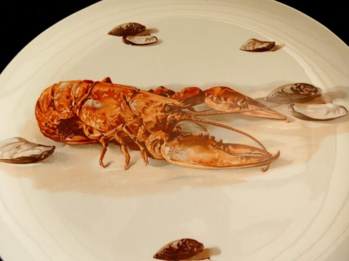 large lobster plate from boch freres 1950s 5