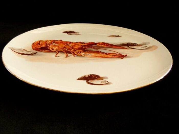 large lobster plate from boch freres 1950s 6