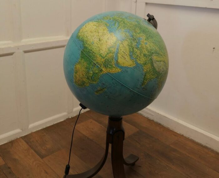 large mid century italian terrestrial globe by ricoscope 1960s 1