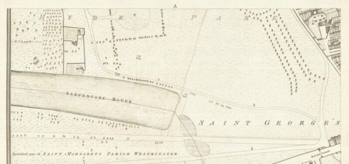 large scale survey of london map with knightsbridge 3