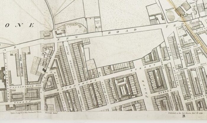 large scale survey of london map with marylebone st pancras 3