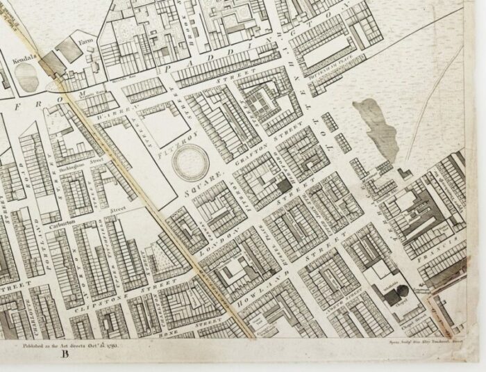 large scale survey of london map with marylebone st pancras 5