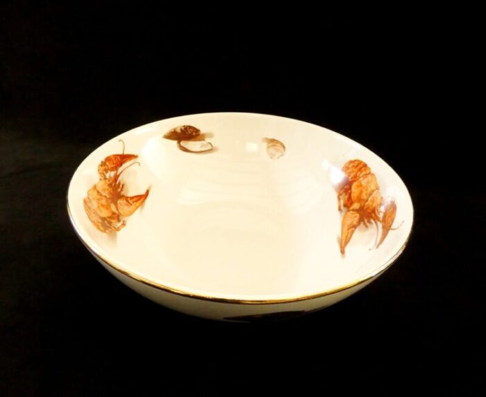 large seafood bowl from boch freres 1950s 10