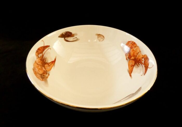 large seafood bowl from boch freres 1950s 9