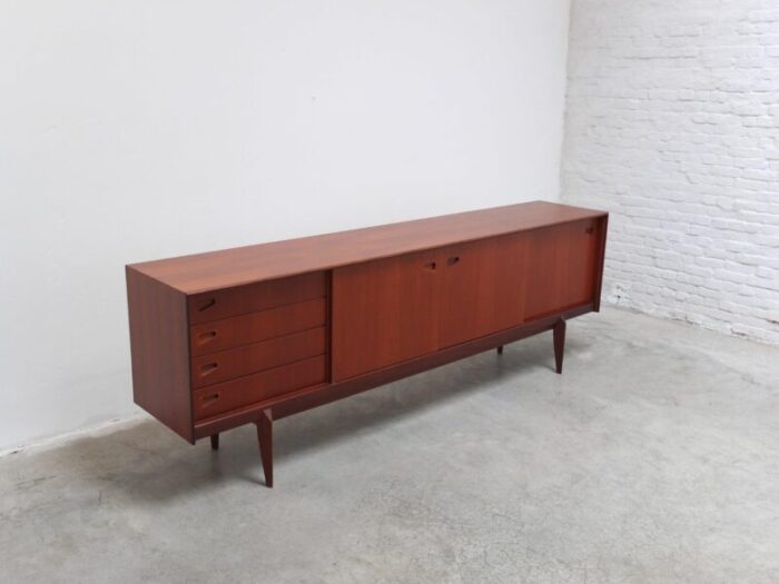 large teak sideboard by oswald vermaercke for v form 1960s 4467