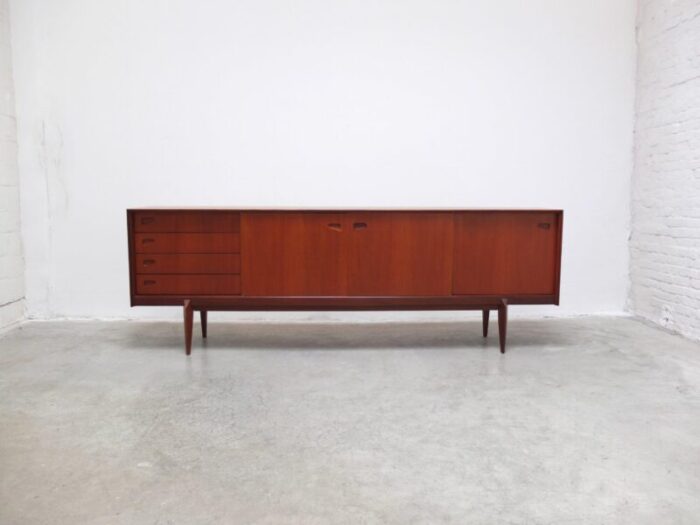 large teak sideboard by oswald vermaercke for v form 1960s 5102