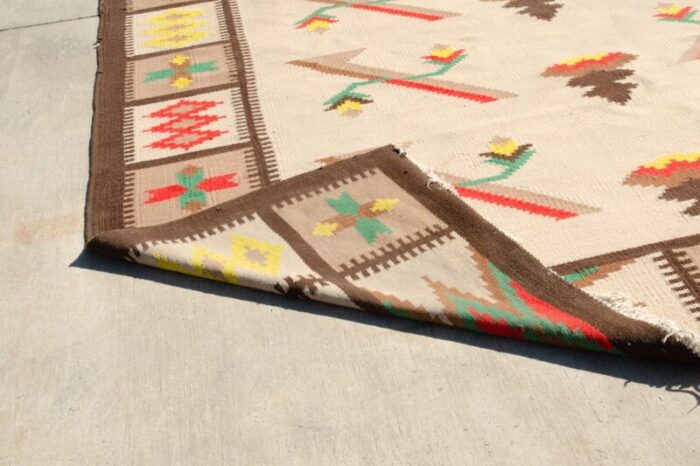 large vintage modern kilim rug 1970s 14