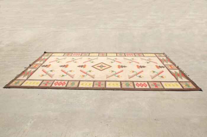 large vintage modern kilim rug 1970s 5