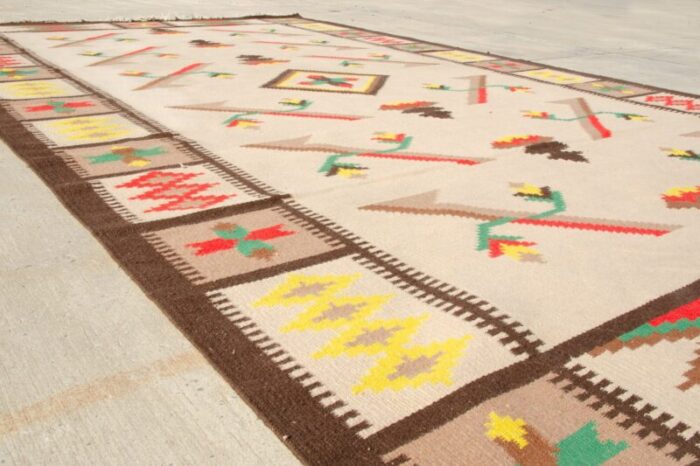 large vintage modern kilim rug 1970s 7