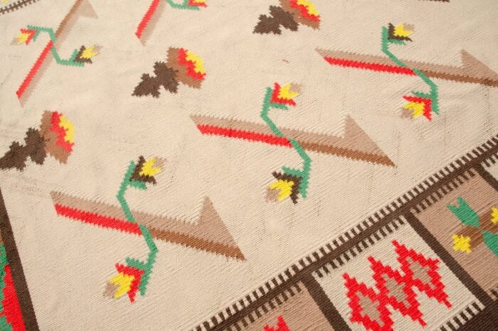 large vintage modern kilim rug 1970s 8