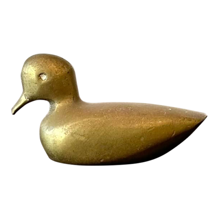 late 20th century brass dove paper weight 6828