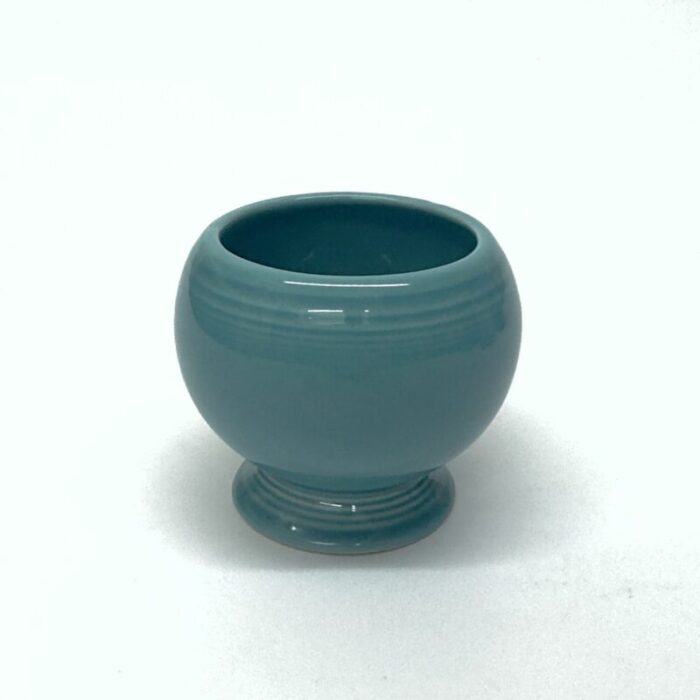 late 20th century mixed aqua and turquoise cylindrical ceramic vase curation set of 7 0394